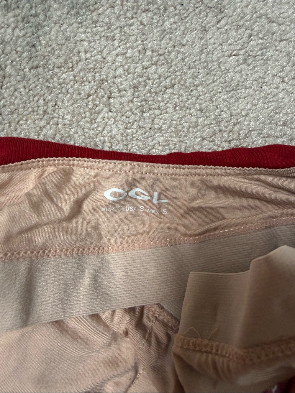 OGL Ribbed Tank Top in Red - Picture 3 of 3